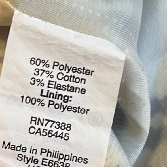 J. Crew Navy Blue Patterned Skirt, Pockets, Size 8 - Picture 8 of 8